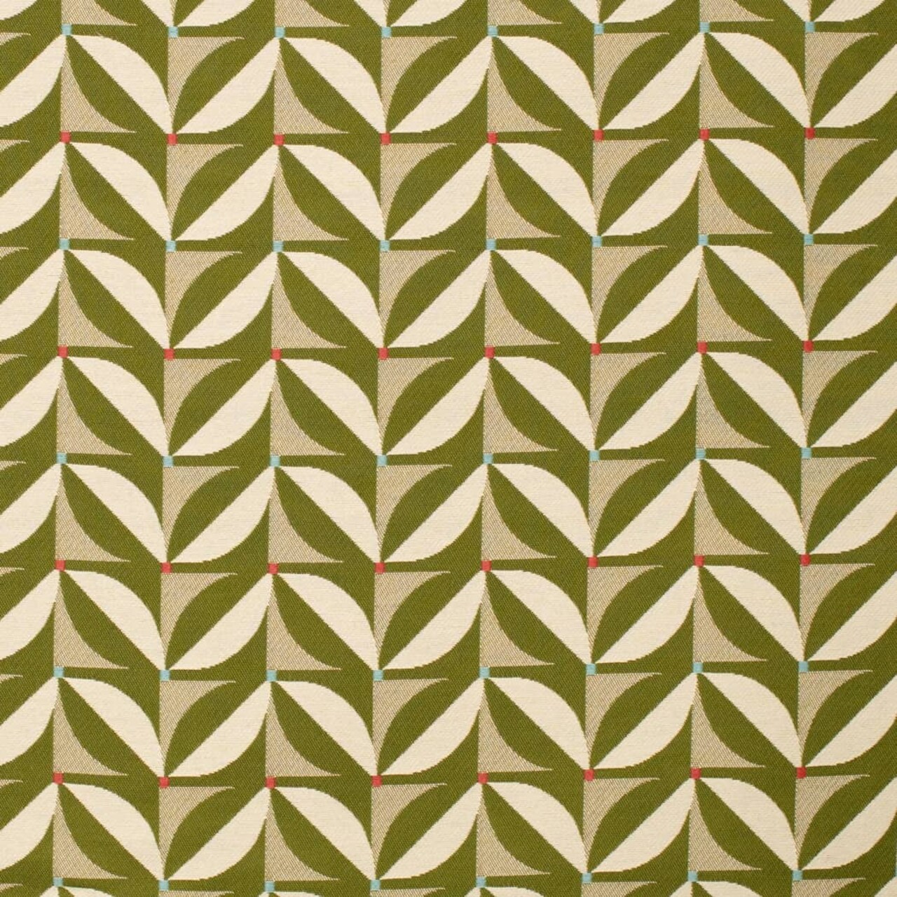 Patio Grass - Green Abstract & Geometric Upholstery Fabric 54 Inches"